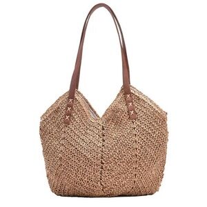Beachy weave tote. New.